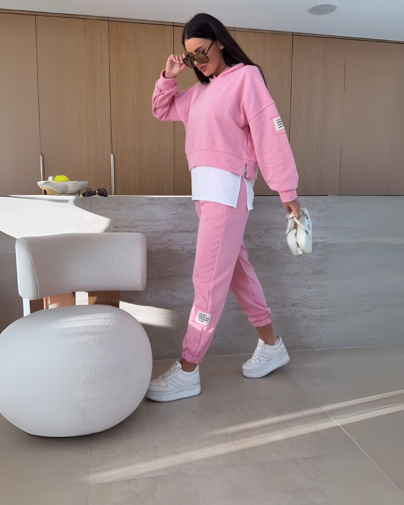 BELANI - Casual Hoodie and Sweatpants Set