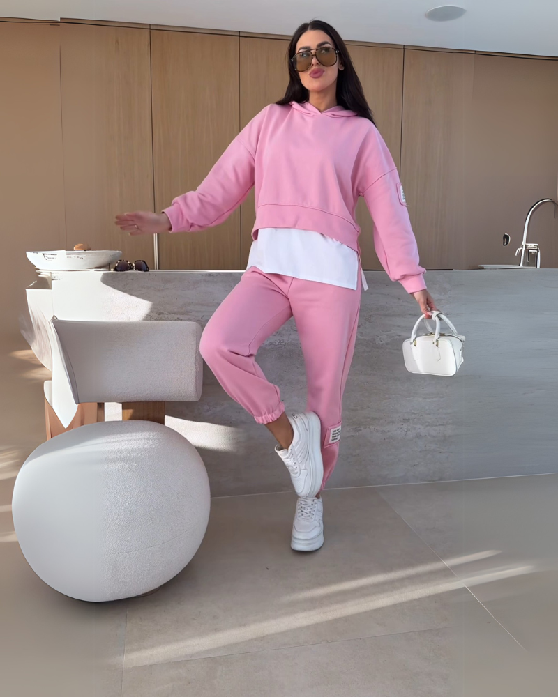 BELANI - Casual Hoodie and Sweatpants Set
