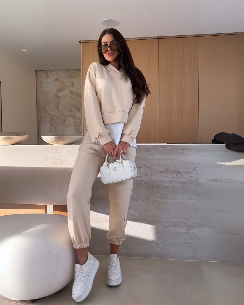 BELANI - Casual Hoodie and Sweatpants Set