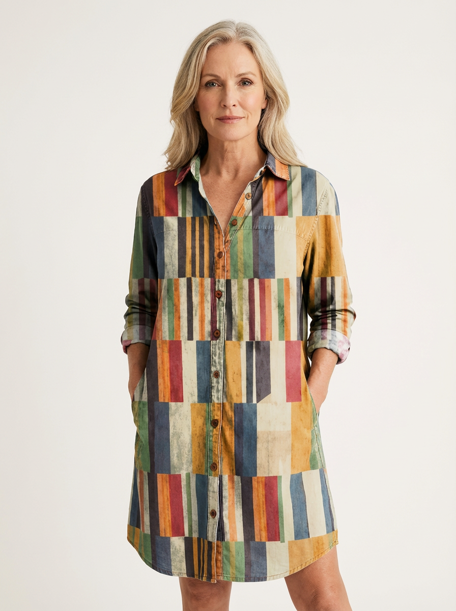 Patchwork Square Blouse by Dahlia