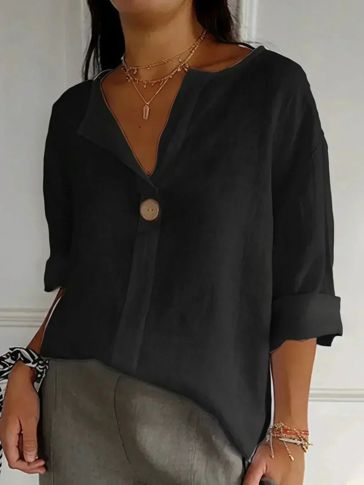 Amara™ Relaxed V-Neck Top