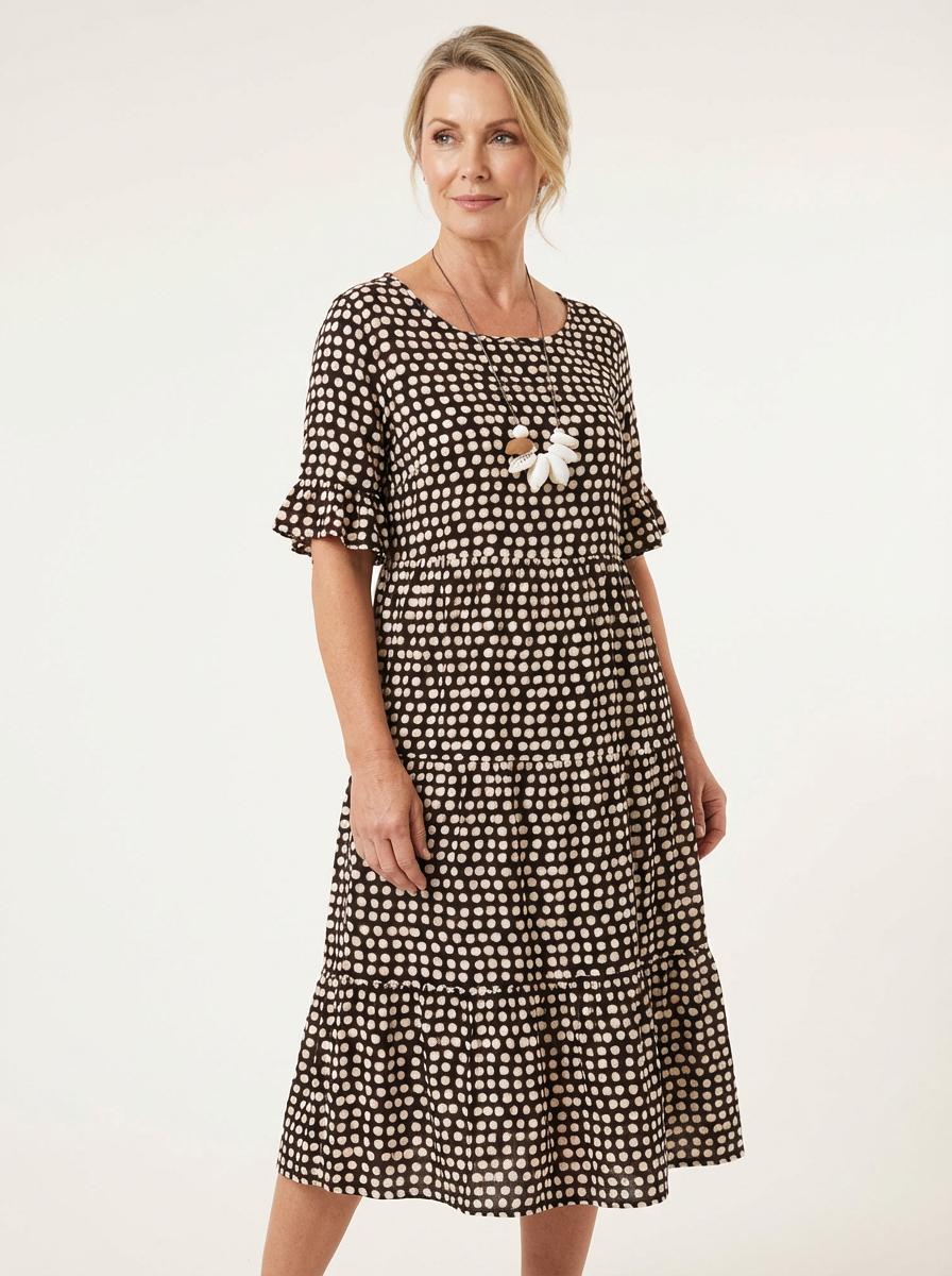 Aisha™ | Easygoing Tiered Midi Dress