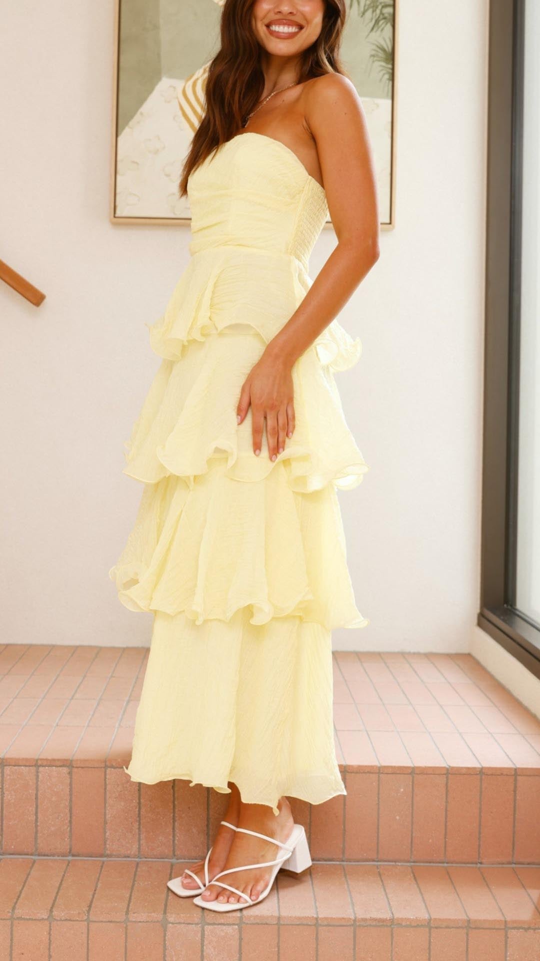 Amirah™ | Tiered Ruffle Maxi Dress