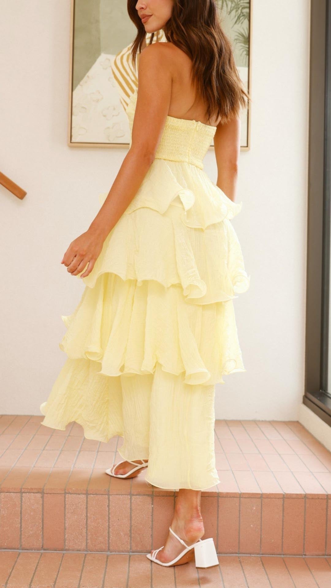 Amirah™ | Tiered Ruffle Maxi Dress