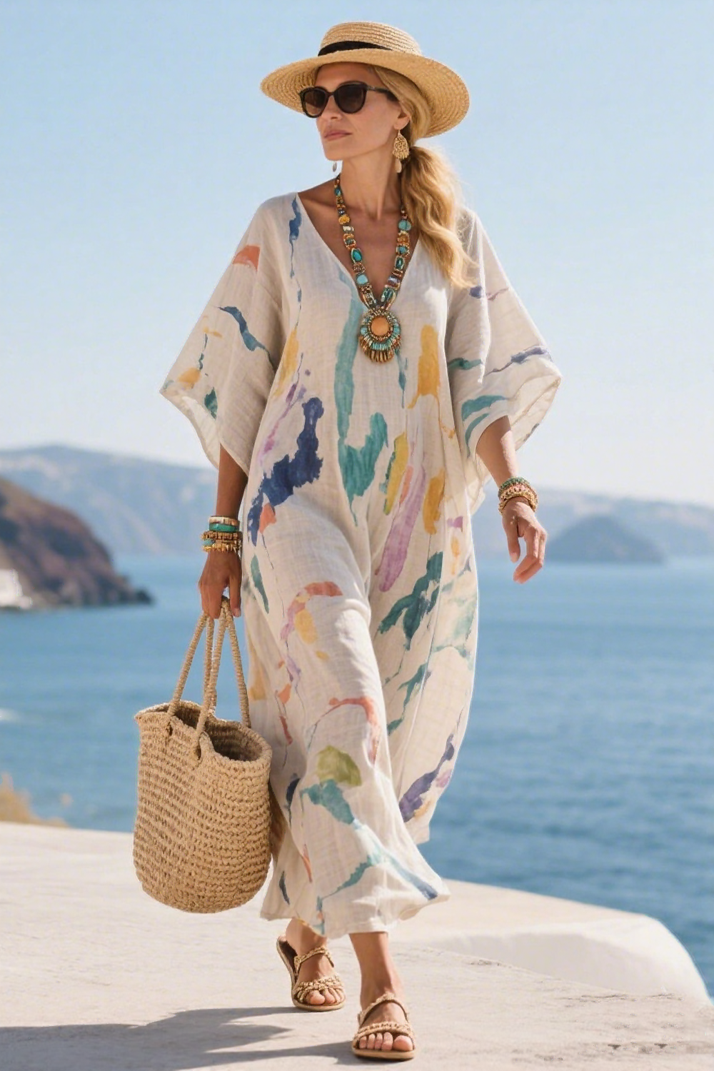 Valerie™ | Artistic Beach Dress for Effortless Summer Style