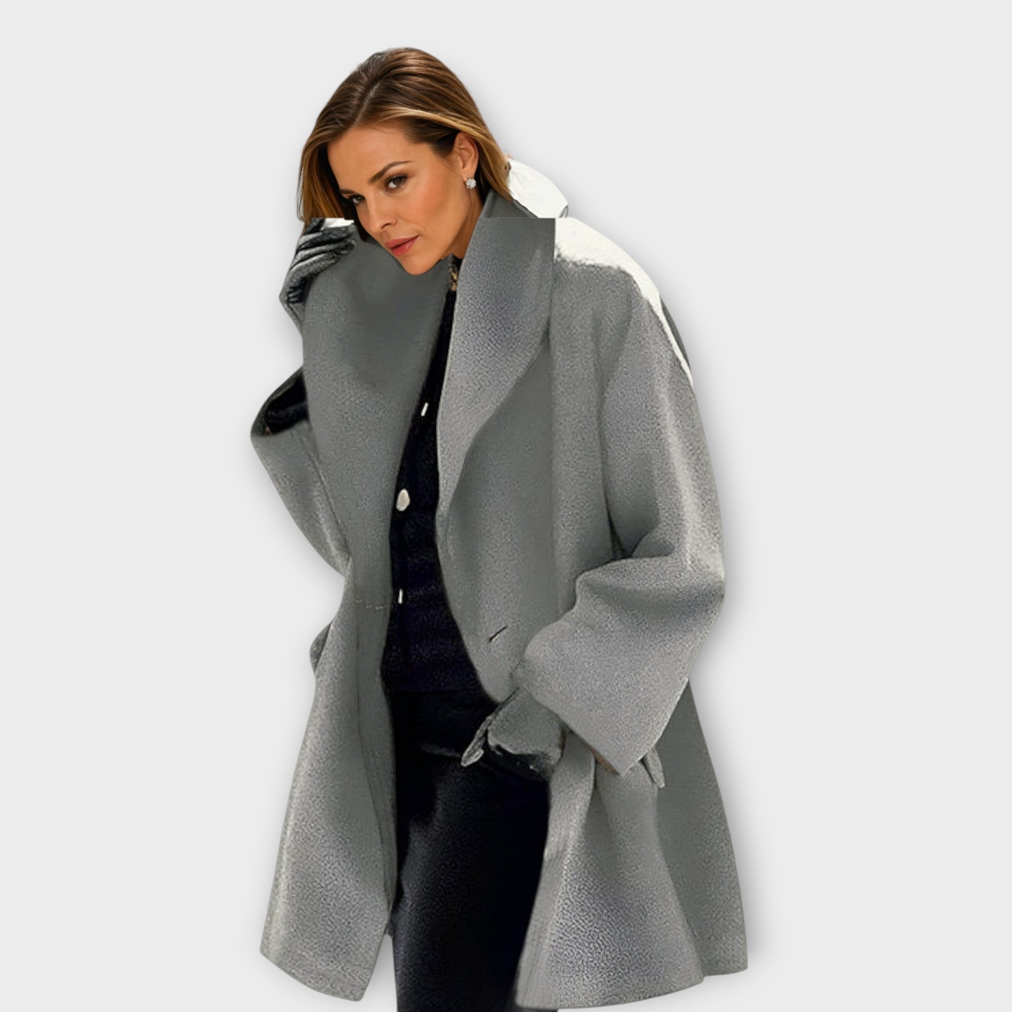 Celeste - Luxury Wind-Resistant Wool Coat