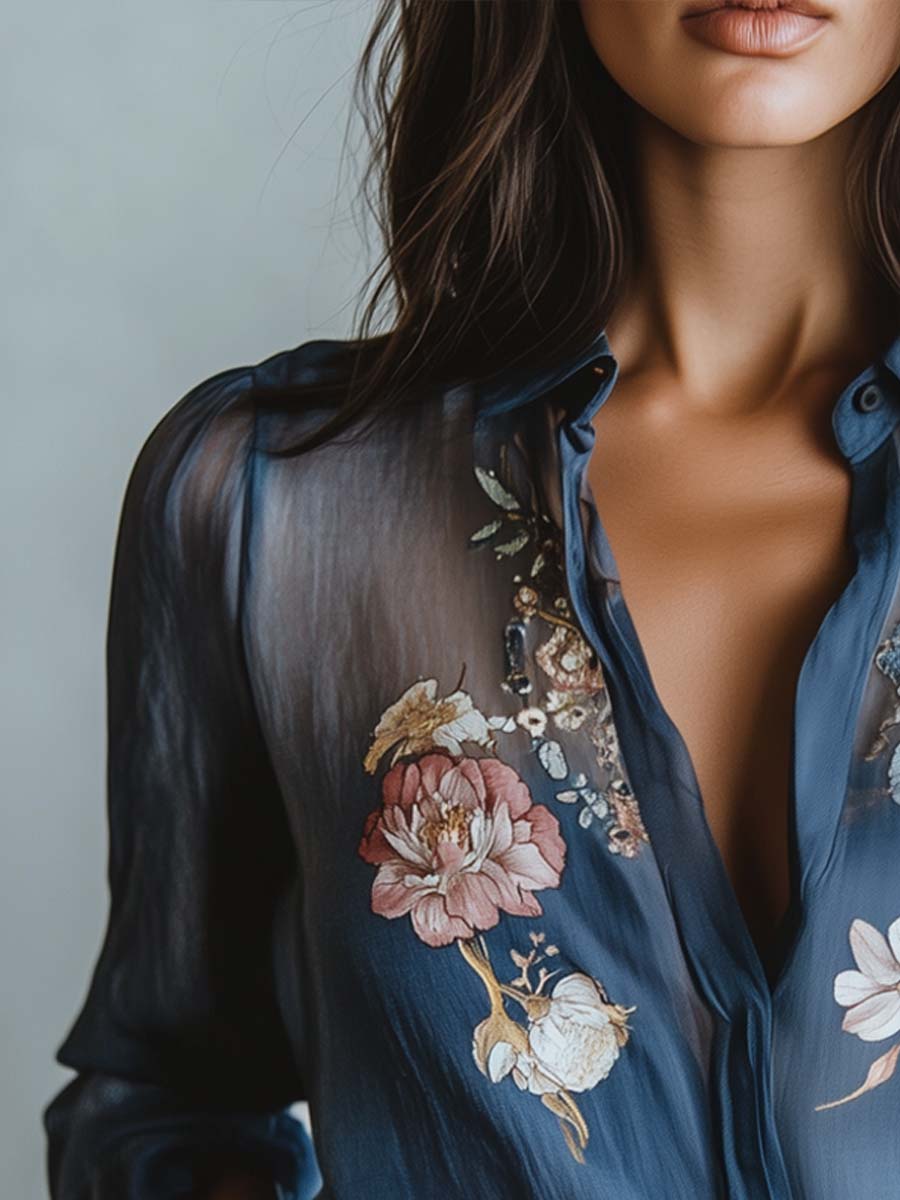 Stylish Floral Boho Blouse