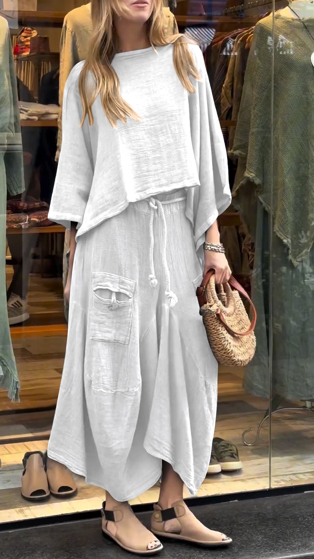 Zelora™ Flowing Casual Two-Piece Set