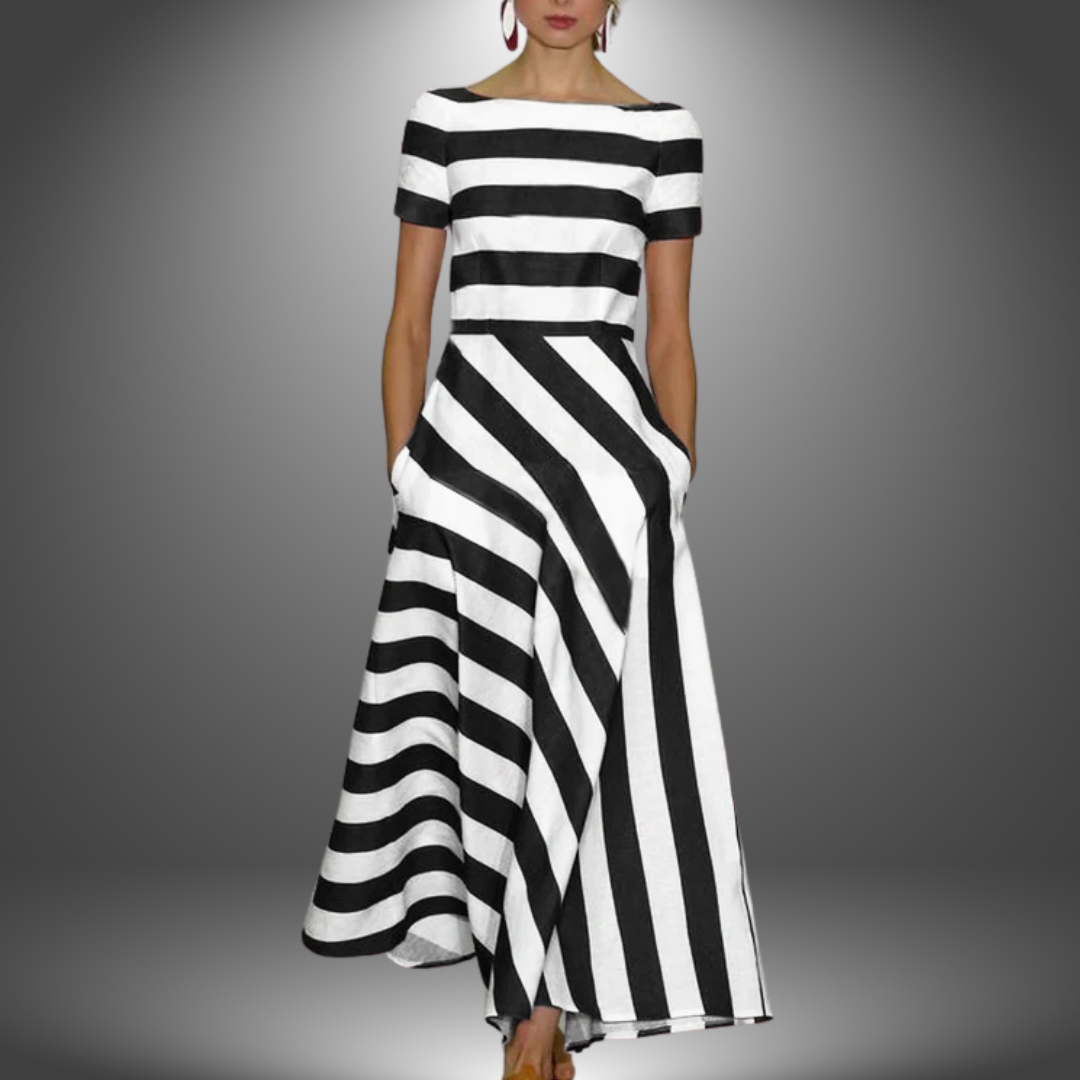 Airy Striped Dress with a Flowy Design