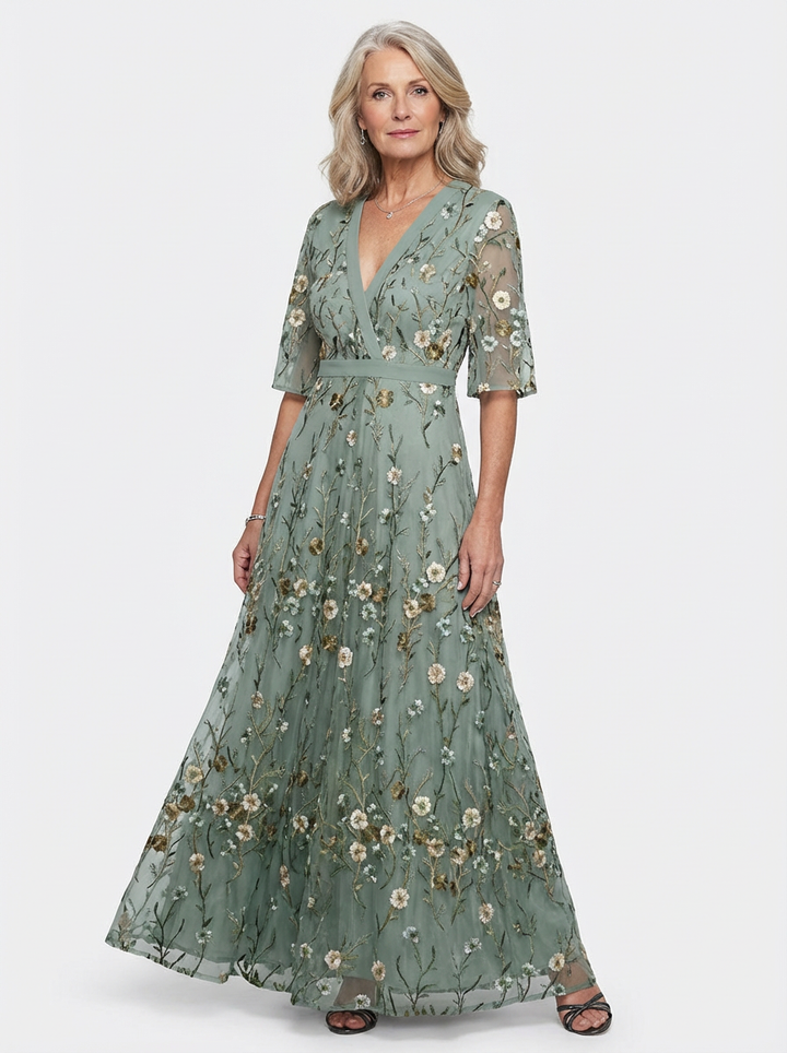 Amy™ | Chic Floral Maxi Dress