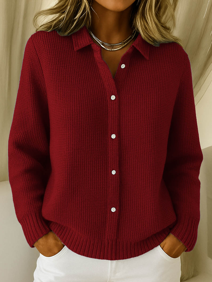ADRIANNA™ Button Knit cardigan soft classic