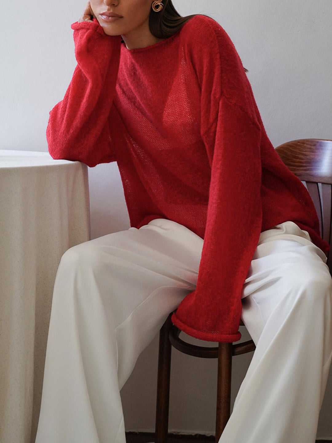 NADINE™ Sheer Textured Knit light drape