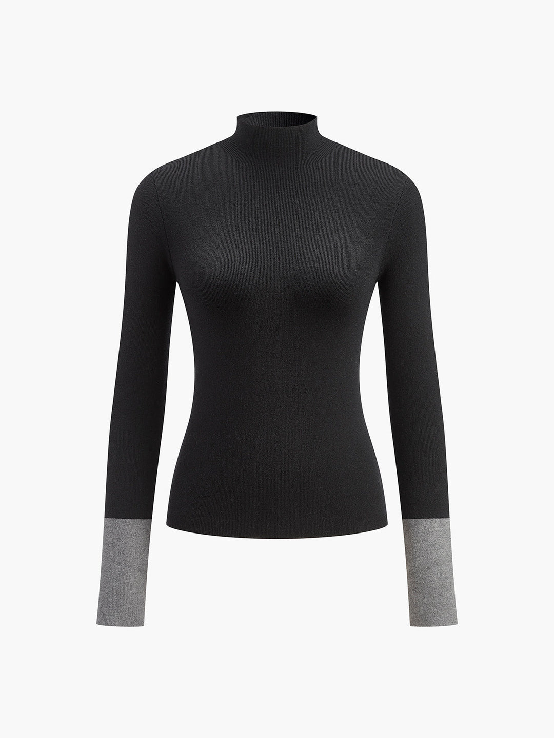 CLAIRE™ Contrast Cuff Knit relaxed fit
