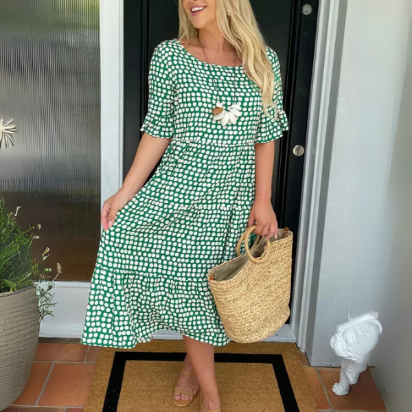 Aisha™ | Easygoing Tiered Midi Dress