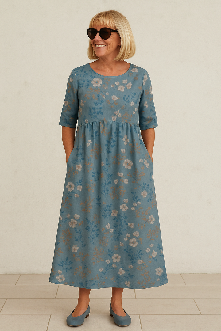 Emerald Green | Casual Midi Dress
