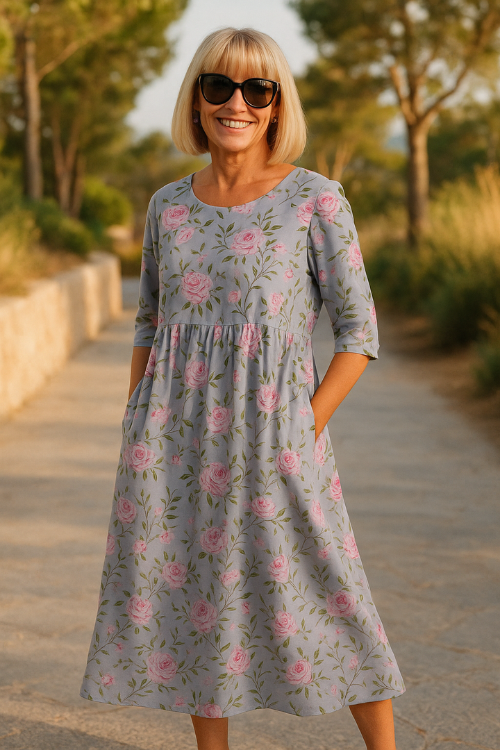 Emerald Green | Casual Midi Dress