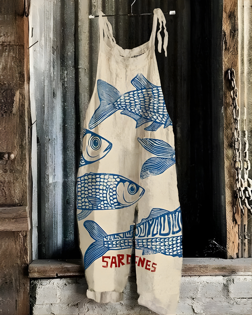 Marine Muse™ Lightweight Artisanal Jumpsuit