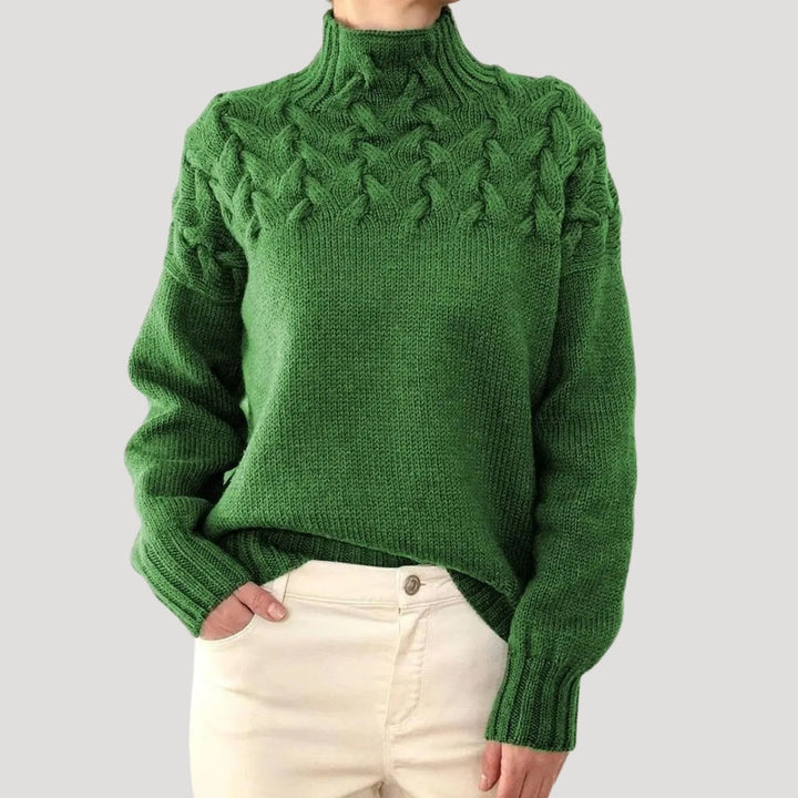 EMMA™ Cable Knit high neck spring