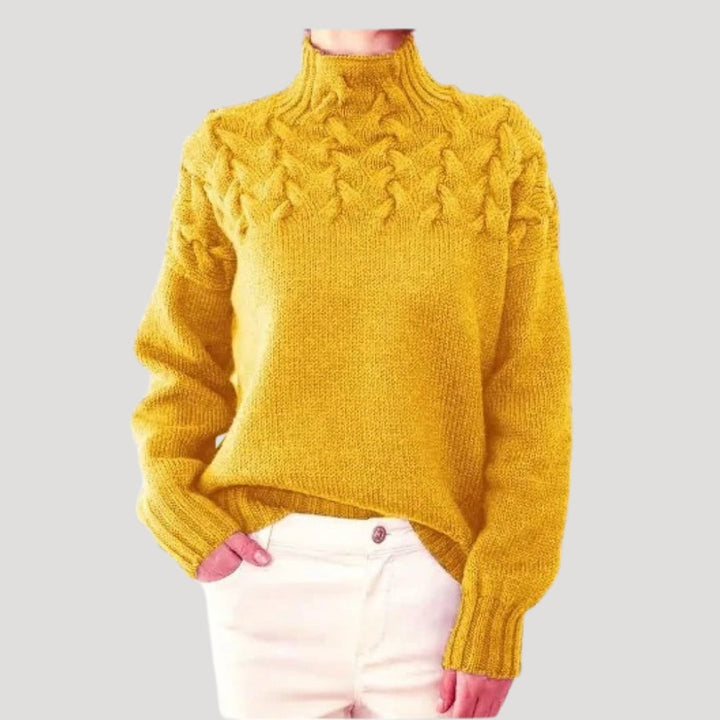 EMMA™ Cable Knit high neck spring