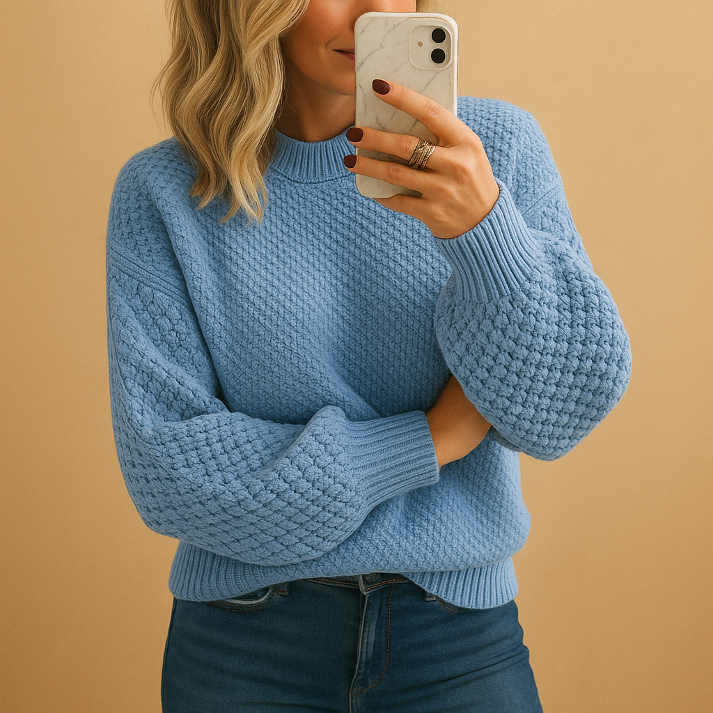 NICOLE™ Textured Knit pullover cosy