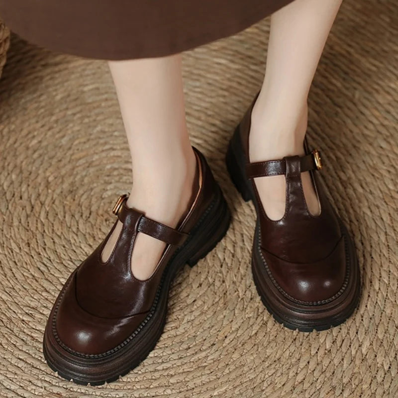 Delphine |Leather  Classic Comfort Flats