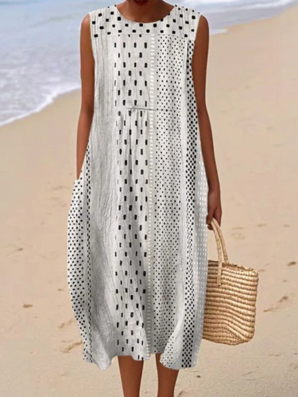 Paige™ Polka Dot Midi Dress