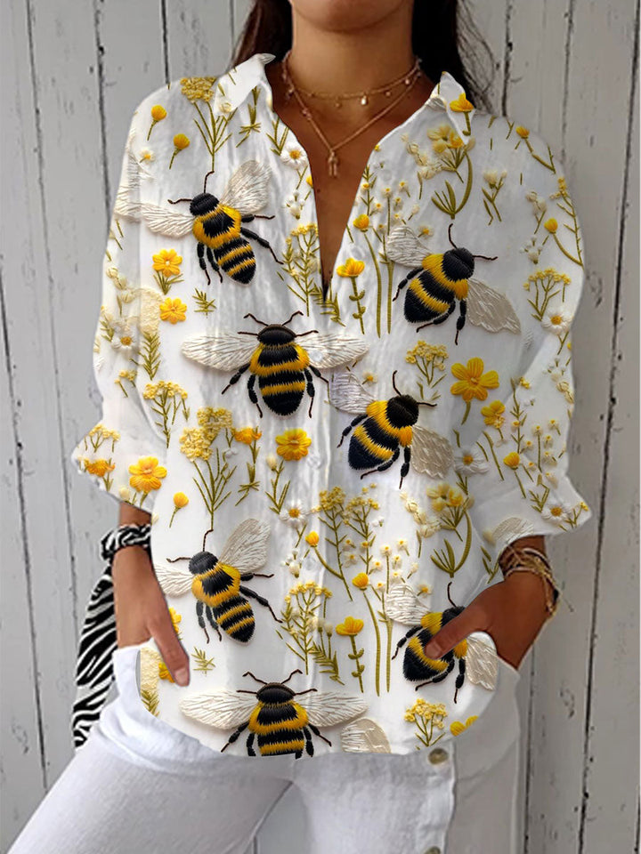 Fiorine | Luxe Golden Bee Top