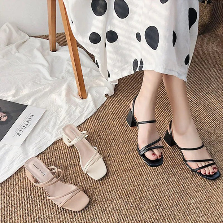 Celestine | Strappy Block Heel Sandals