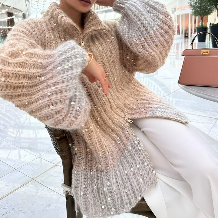 Lilly™ Glittering Silk Cardigan